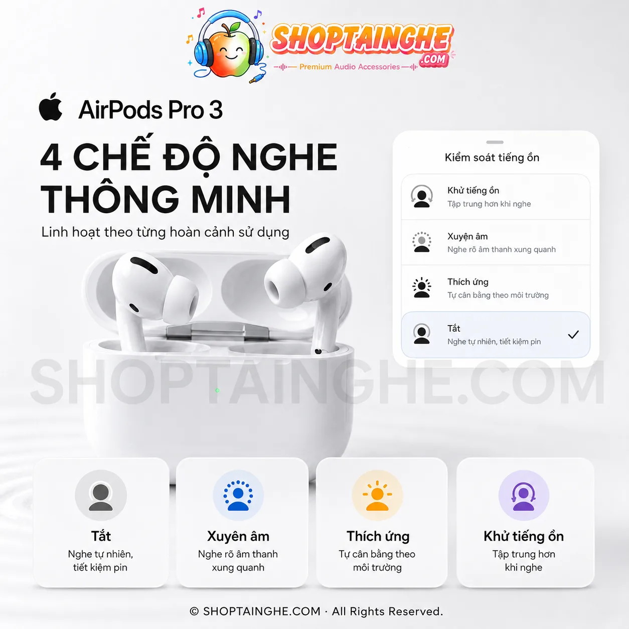Tai Nghe AirPods Pro 3 Rep 1:1 Cao Cấp