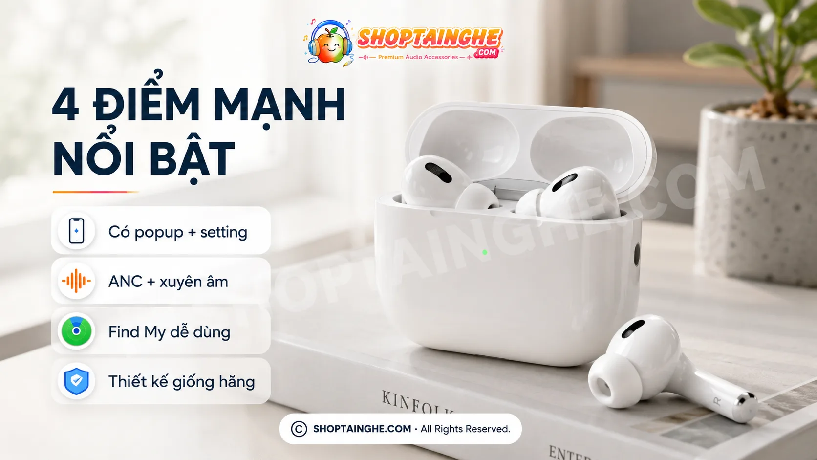 AirPods Pro 2 Rep 1:1 Có Tốt Không? Có Nên Mua Không? 5 4 điểm Mạnh Tại Nghe Airpods Pro 2