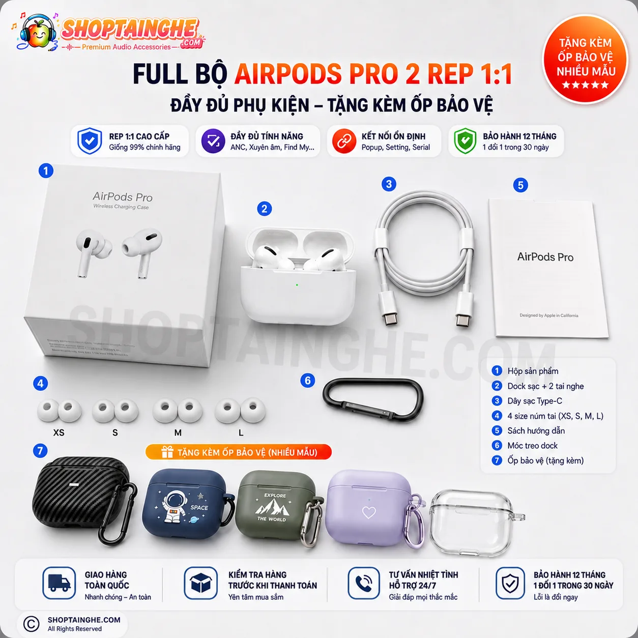 Tai Nghe AirPods Pro 2 Rep 1:1 Cao Cấp