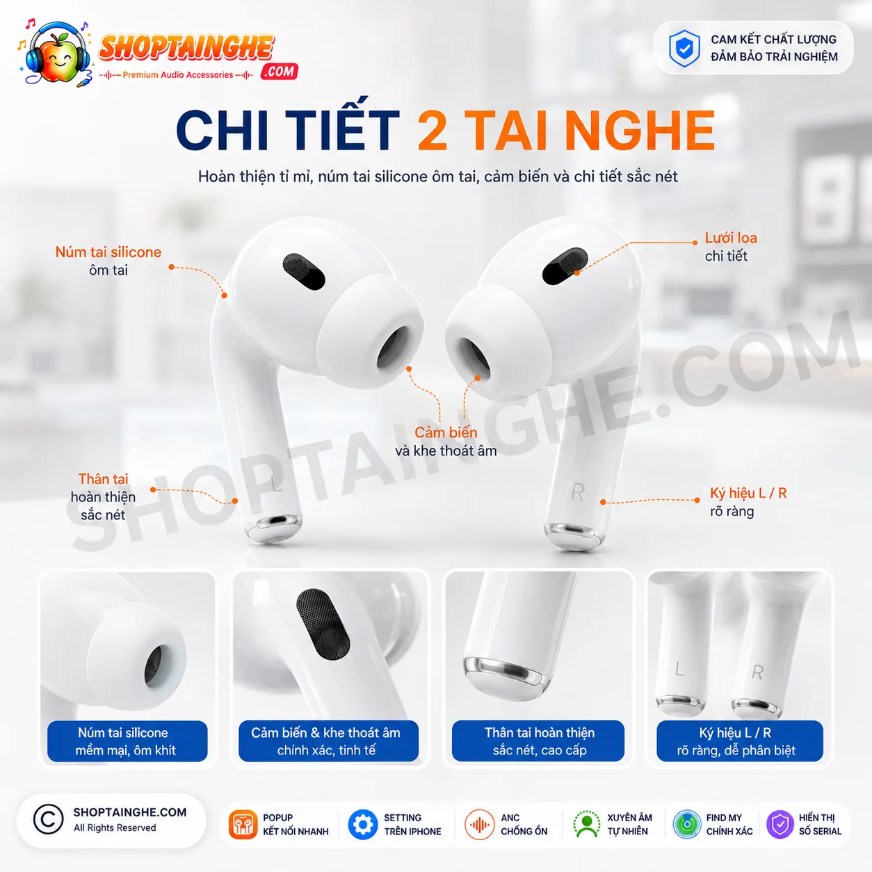 Tai Nghe AirPods Pro 2 Rep 1:1 Cao Cấp