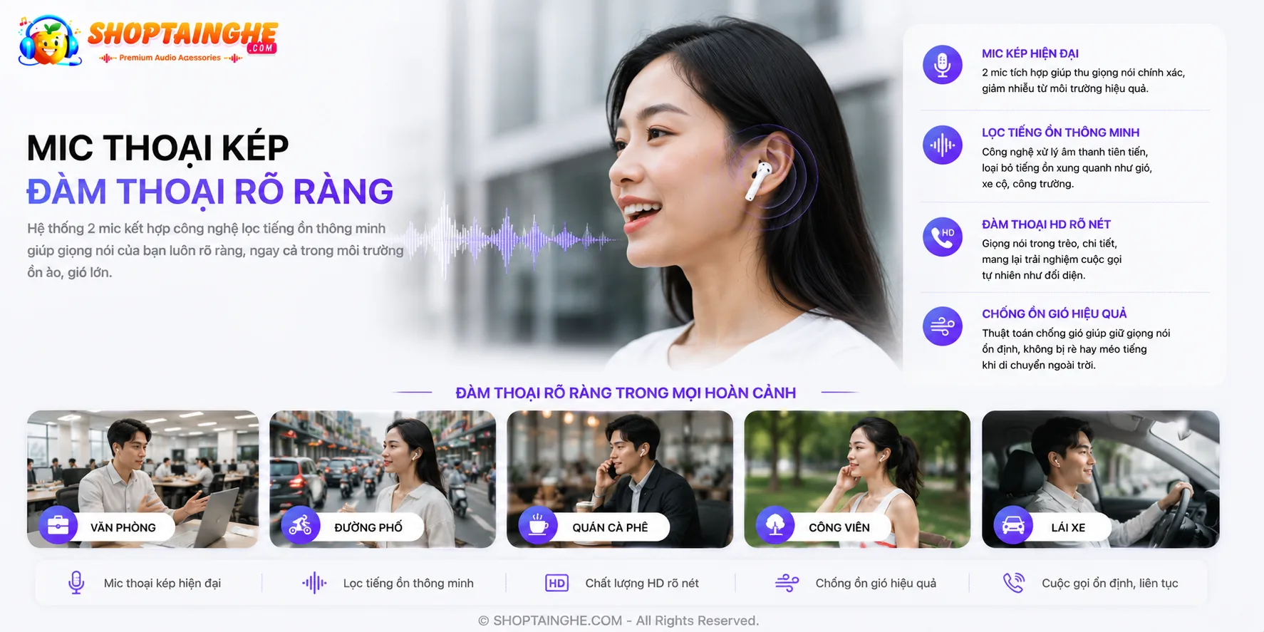 Tai Nghe AirPods 4 Rep 1:1 Cao Cấp 10 Micro Kép đàm Thoại Rõ Ràng Trên Airpods 4 Rep 1-1 Cao Cấp