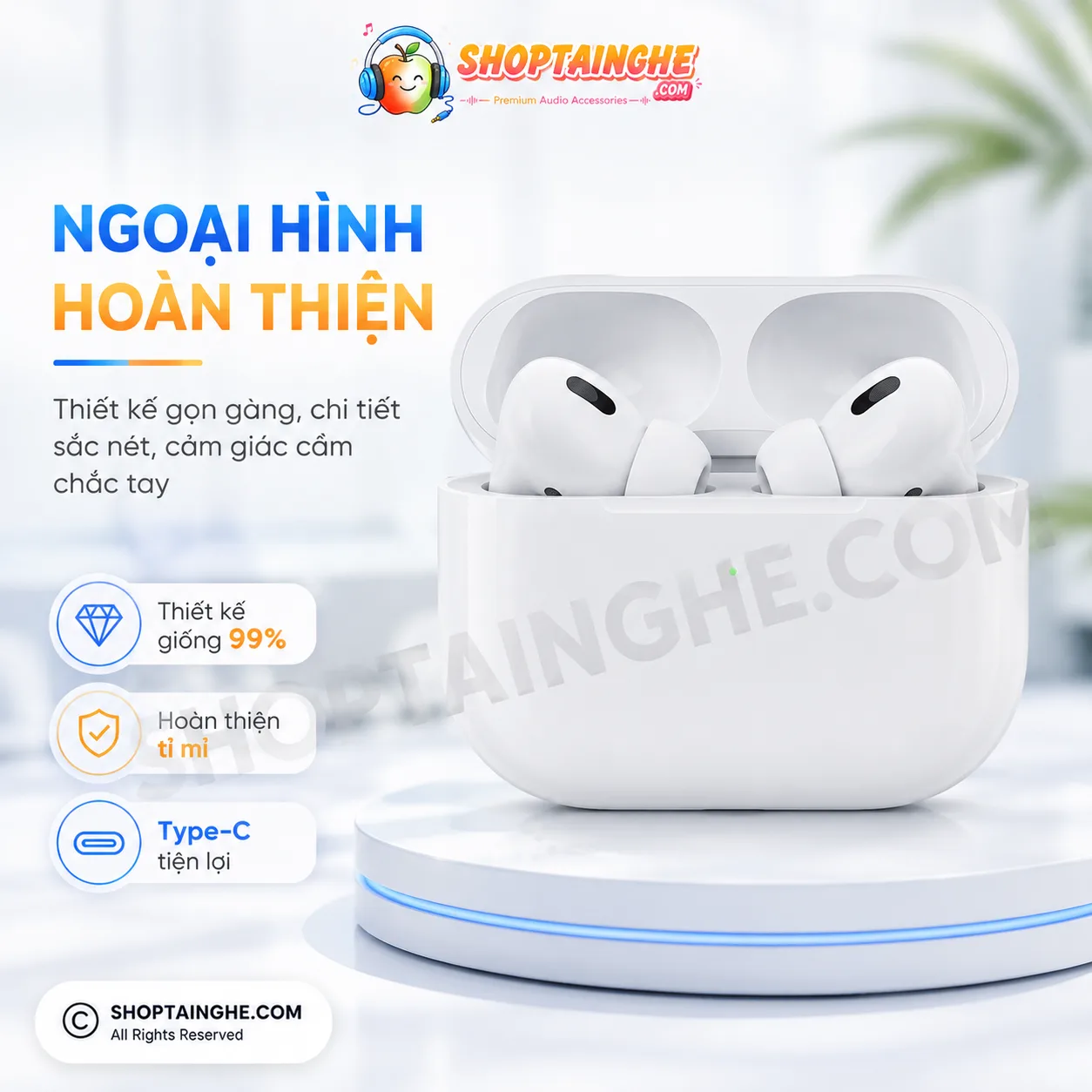 Tai Nghe AirPods Pro 2 Rep 1:1 Cao Cấp